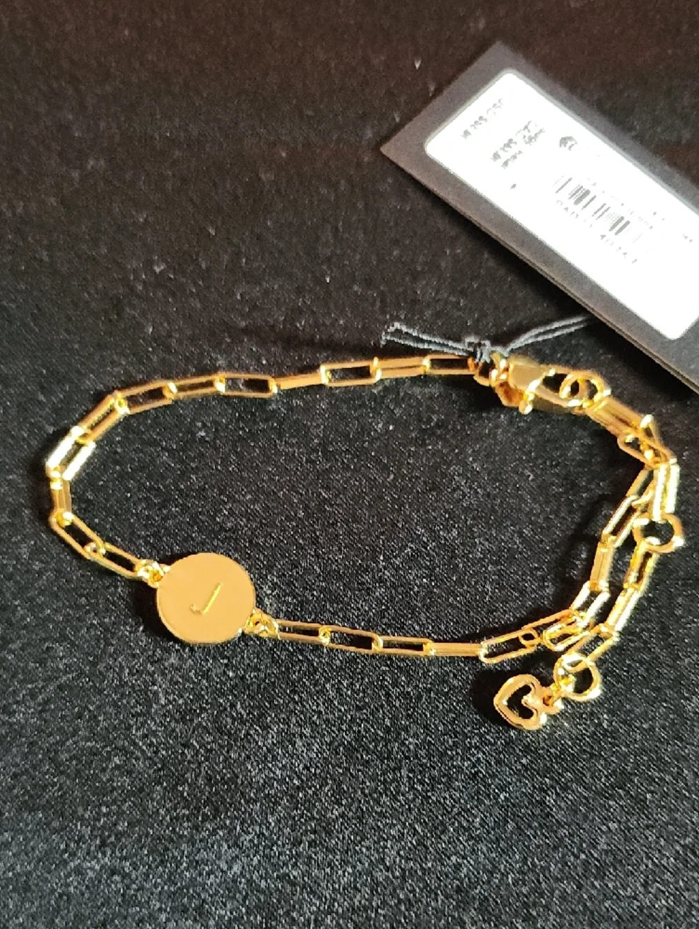 kate spade Gold-tone Initial J Link Bracelet - Picture 5 of 8
